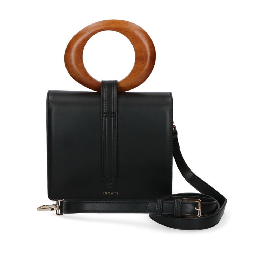 🖤Inyati, Abbey Vegan Black Handbag - Picture 1 of 11